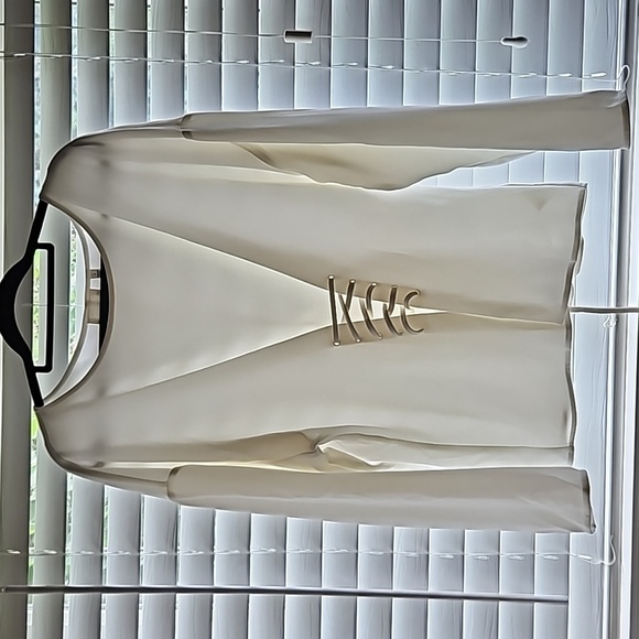 Wilfred Aritzia Cream Lace-Up Corset Blouse Size Large - Picture 7 of 16